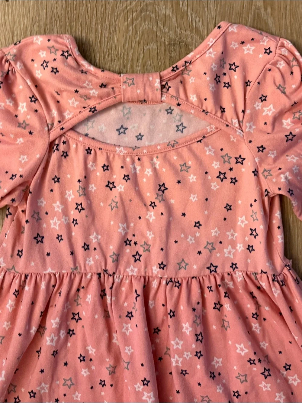 Picapino Girl's Size 4T Star-Print Long Sleeve Twirl Dress - Casual Everyda